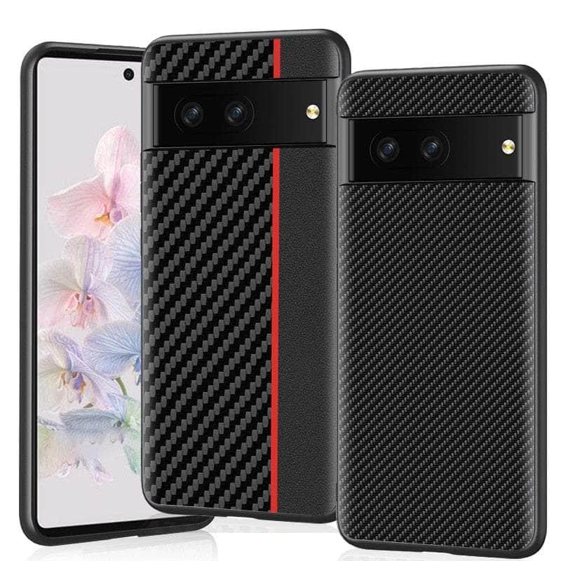 Casebuddy Google Pixel 8 Carbon Fiber Vegan Leather Case