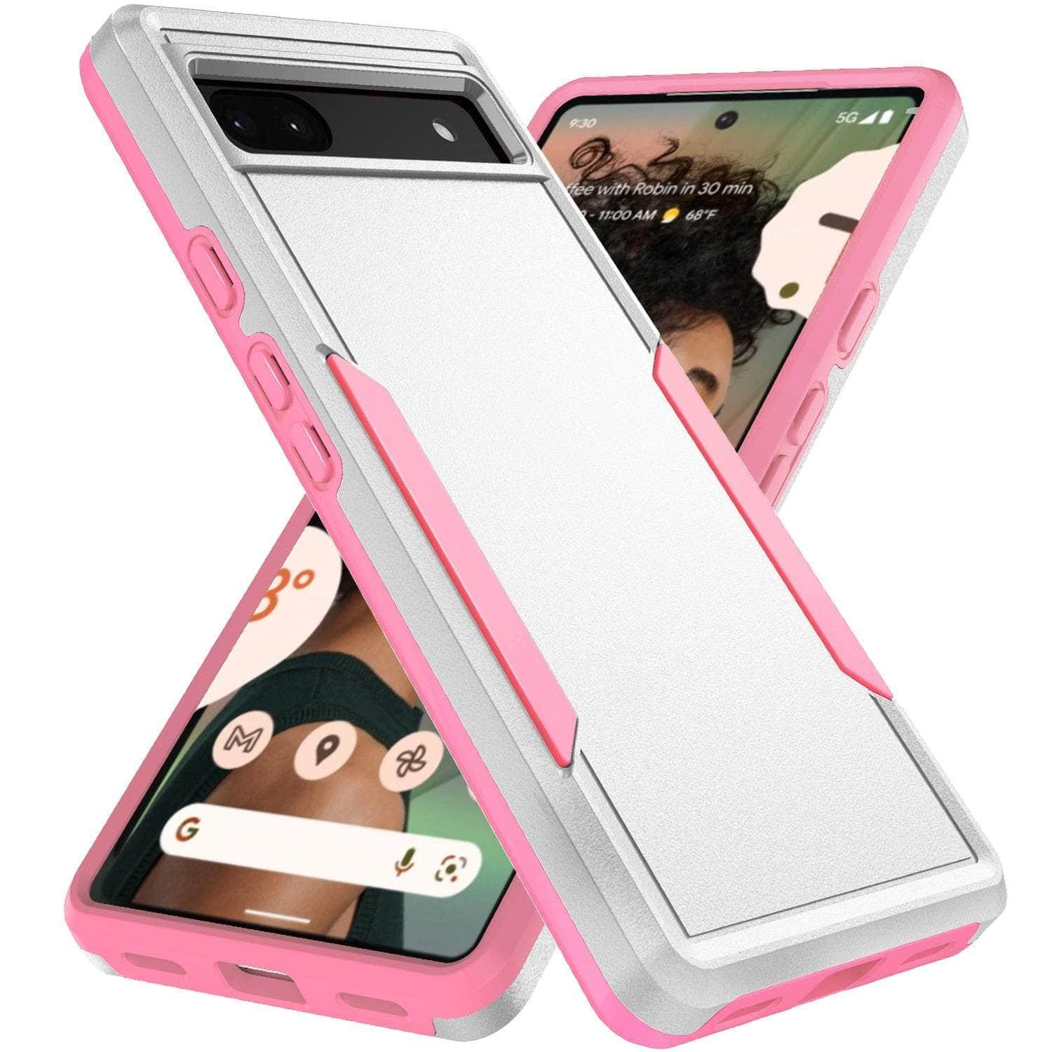 Casebuddy White / for Pixel 8 Google Pixel 8 Shockproof Hard Bag Cover