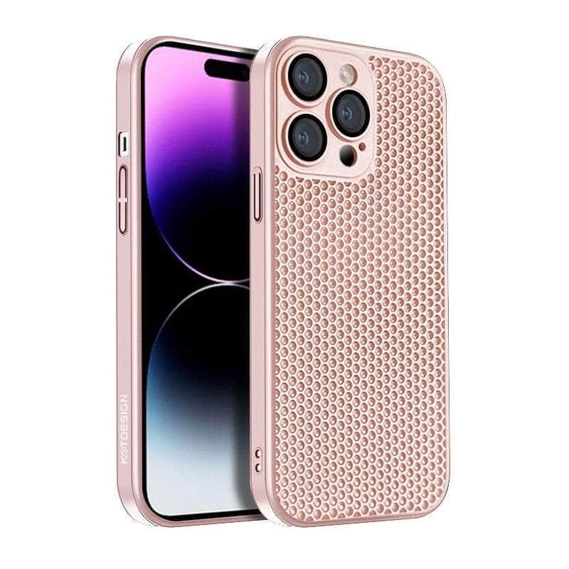 Casebuddy Pink / For iPhone 15 ProMax Heat Dissipation Cooling iPhone 15 Pro Max Case
