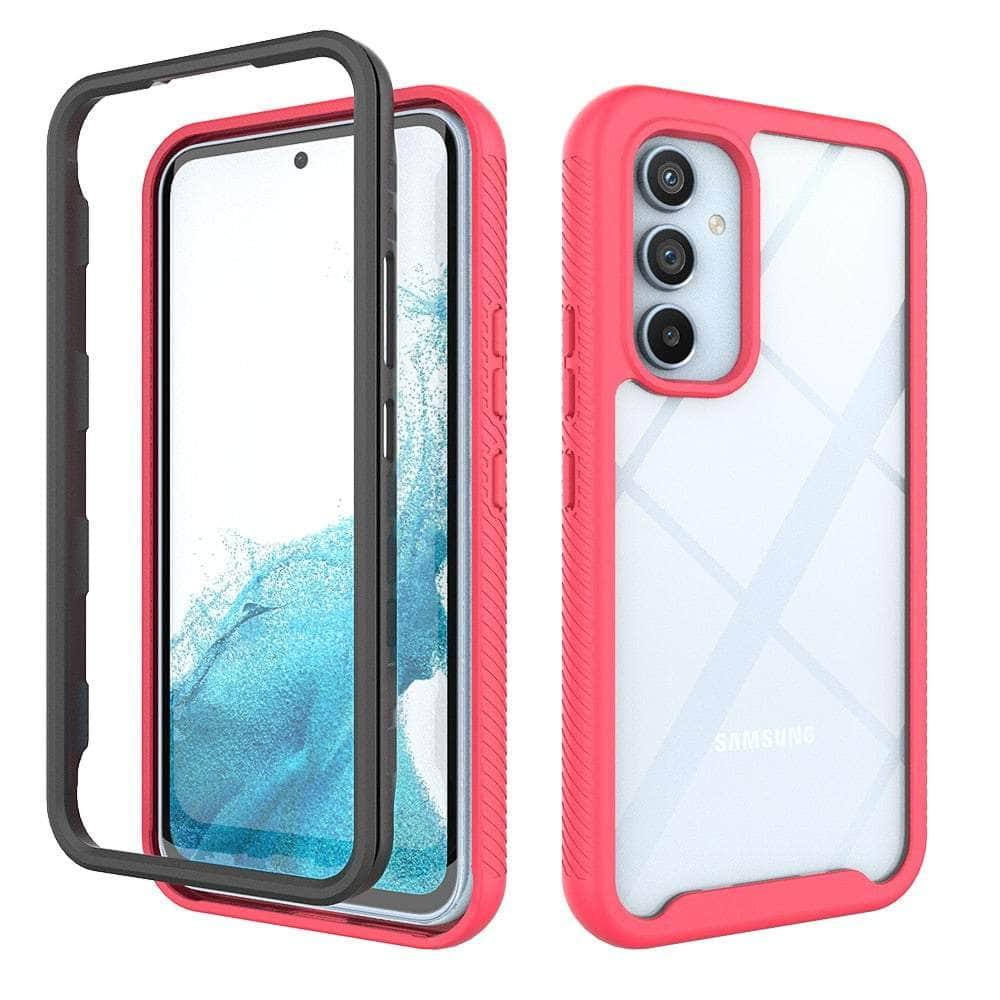 Casebuddy Red / For Galaxy A34 5G Hybrid Full Body Rugged Galaxy A34 Case