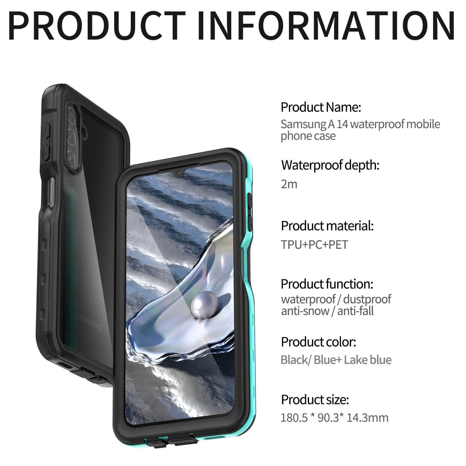 Casebuddy IP68 Waterproof Galaxy A34 Crystal Case