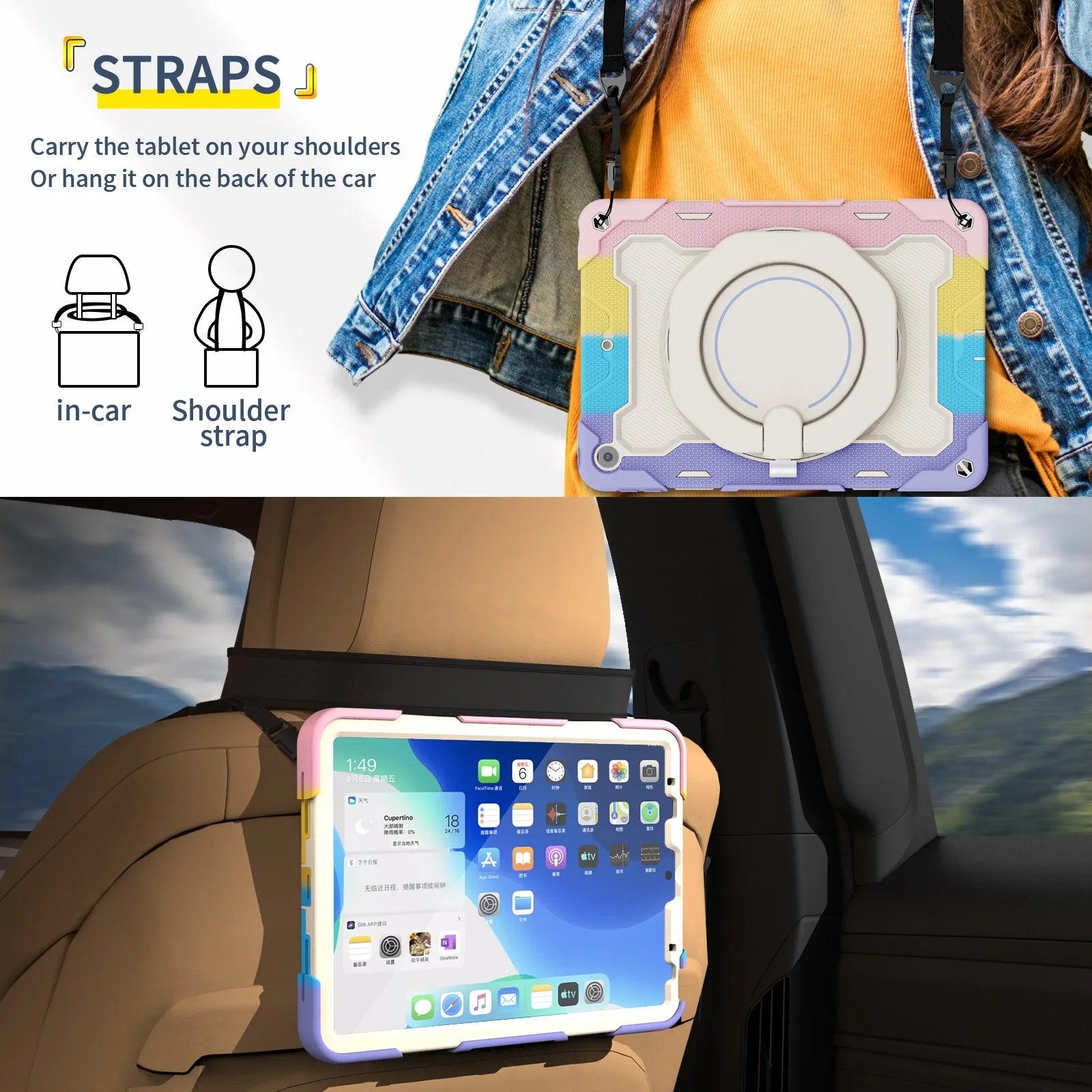Casebuddy iPad Mini 6 Kids Safe Shockproof Rugged Full Protector Case