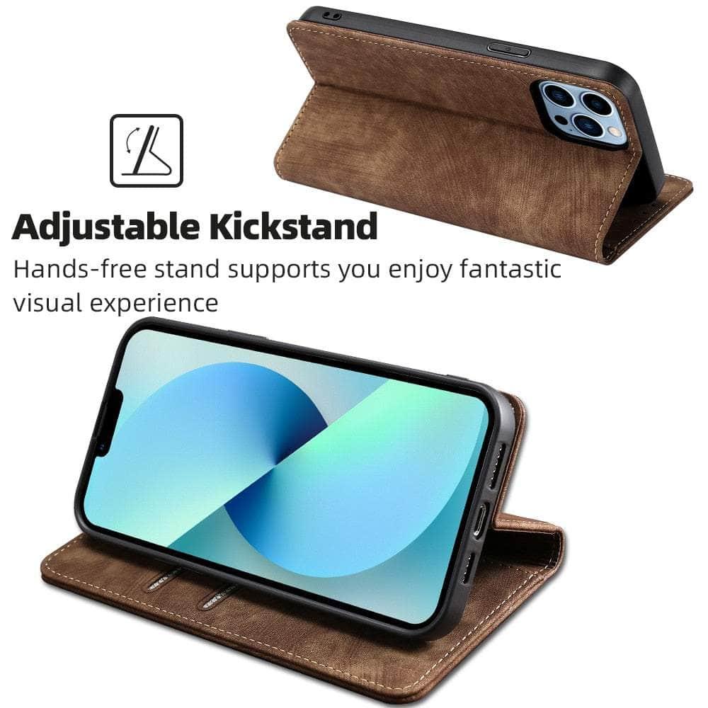 Casebuddy iPhone 15 Luxury Business Vegan Leather Case