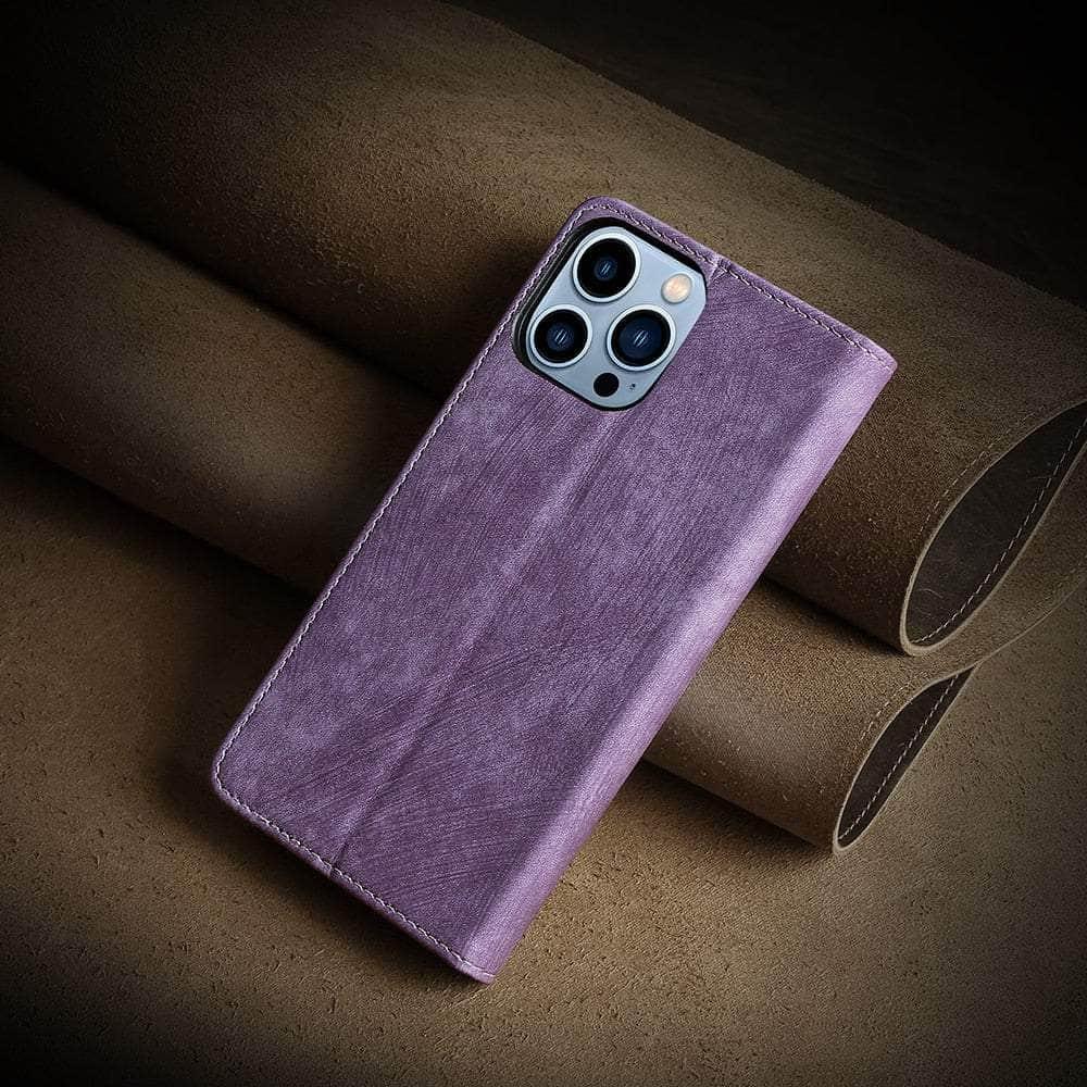 Casebuddy iPhone 15 Luxury Business Vegan Leather Case