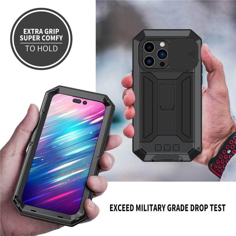 Casebuddy iPhone 15 Plus Full Body Rugged Armor Shockproof Metal Cover