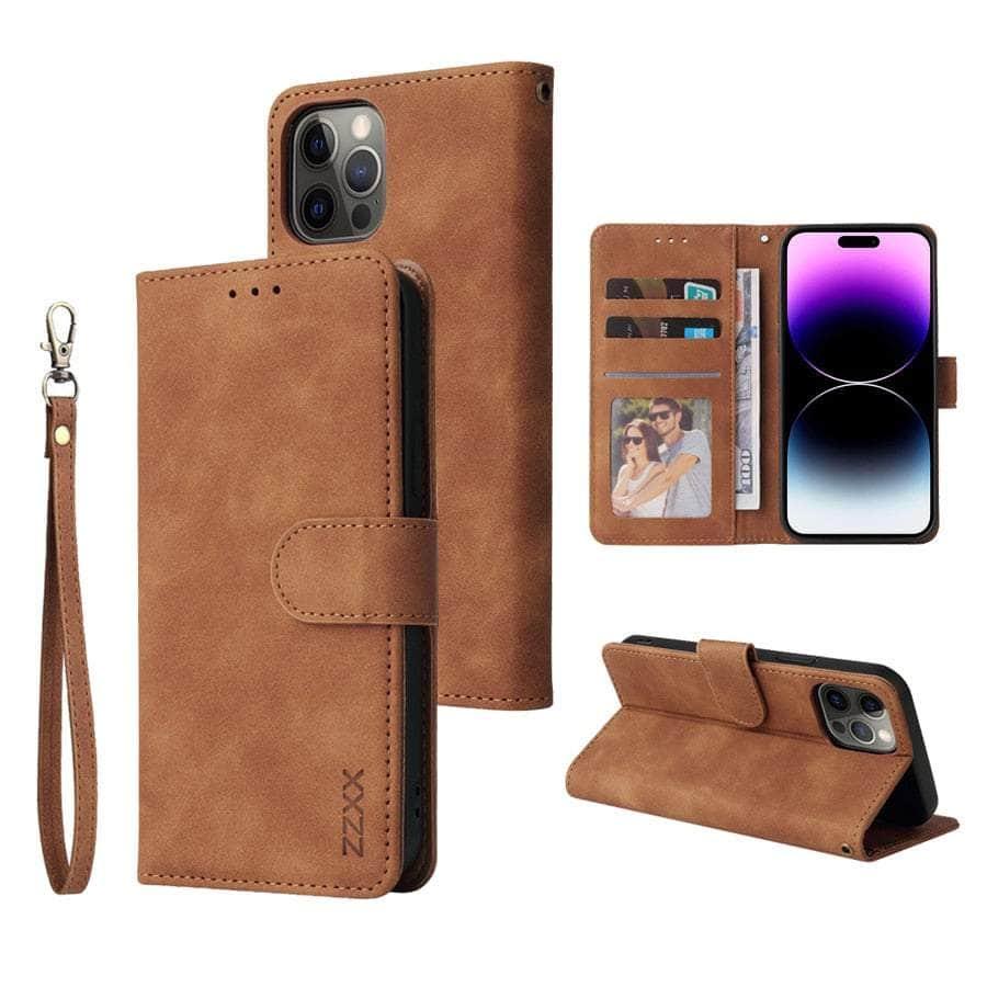 Casebuddy iPhone 15 Plus Leather Wallet Case