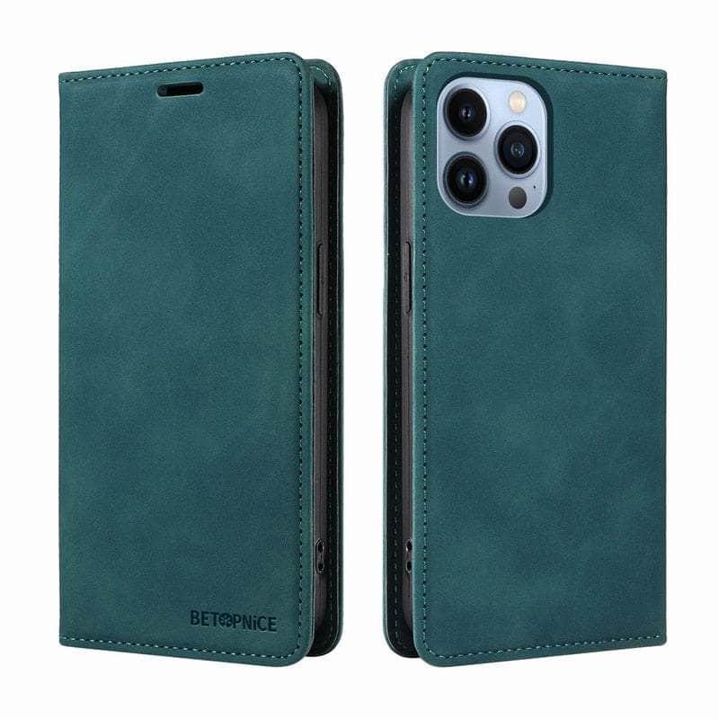 Casebuddy iPhone 15 Plus RFID Leather Wallet Flip Case