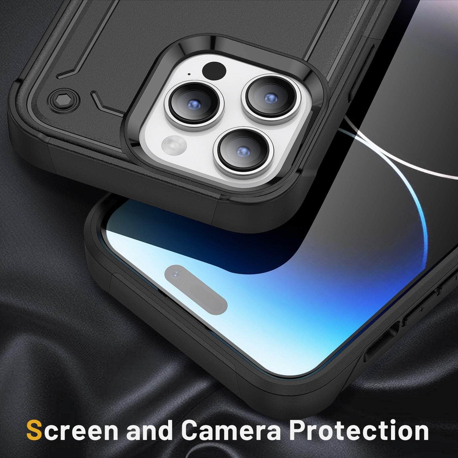 Casebuddy iPhone 15 Pro Shockproof Hard Plastic TPU Bumper