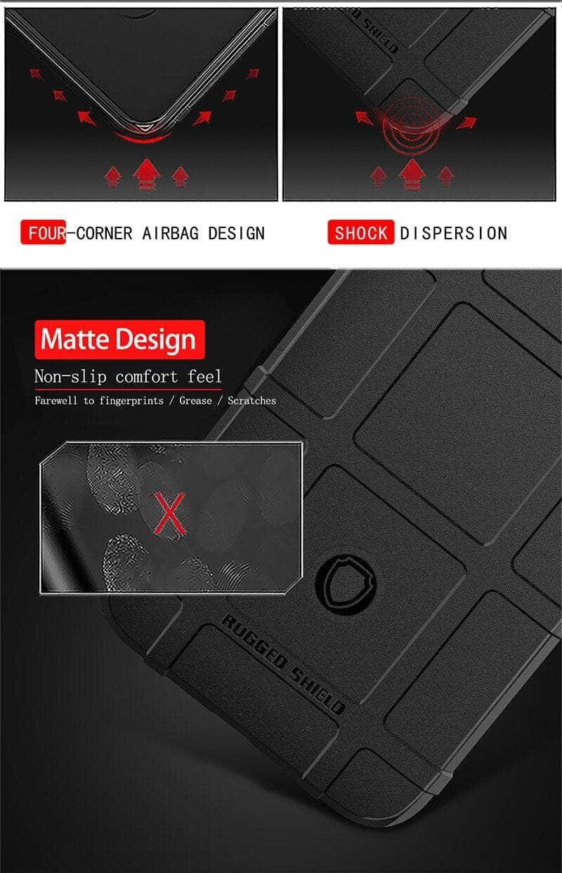 Casebuddy iPhone 15 Rugged Fiber Shield Matte Rubber Case