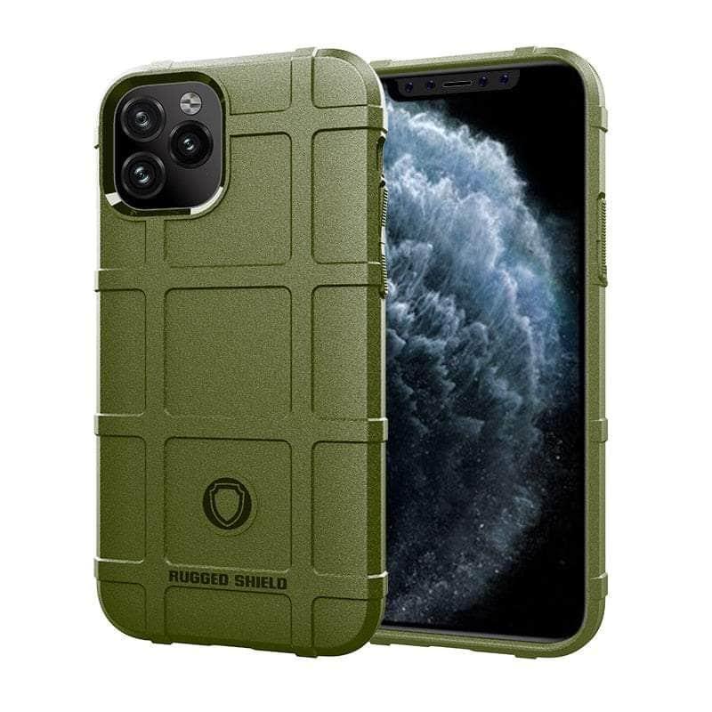 Casebuddy Green / For iPhone 15 iPhone 15 Rugged Fiber Shield Matte Rubber Case
