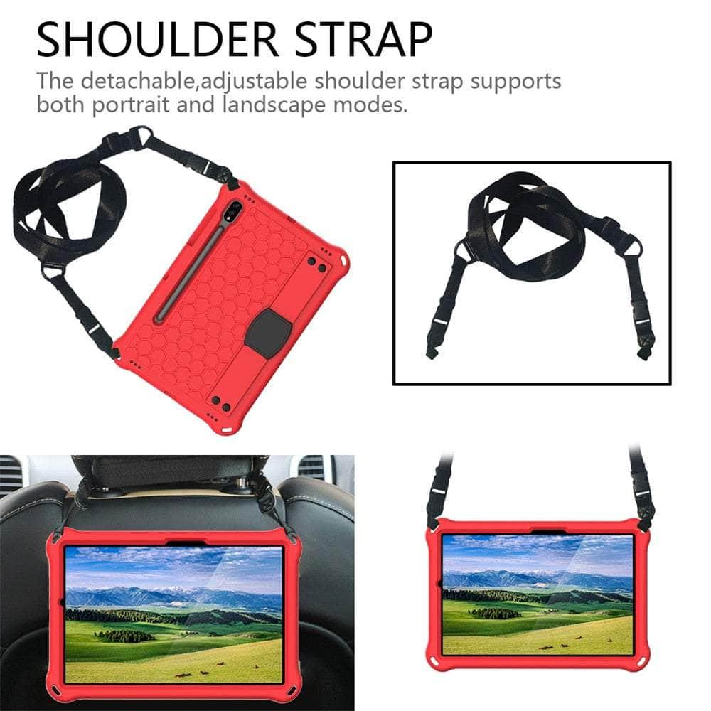 Casebuddy Kids Shoulder Strap Galaxy Tab S9 2023 EVA Case