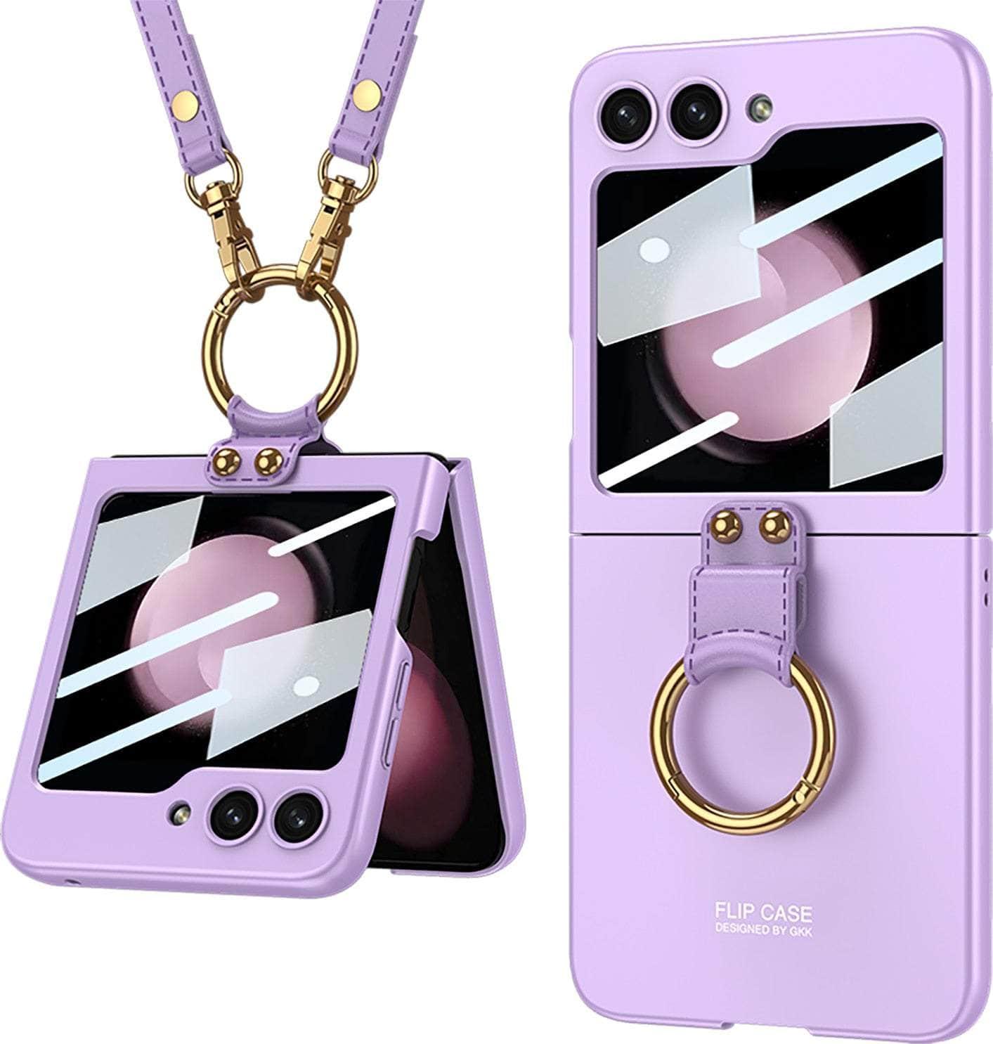 Casebuddy Purple / Galaxy Z Flip 5 Lanyard Galaxy Z Flip 5 Fall Prevention Cover
