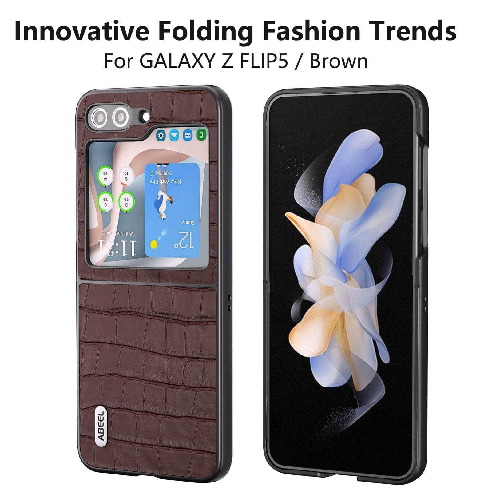Casebuddy Auburn / For Z Flip 5 Luxury Alligator Pattern Galaxy Z Flip 5 Case