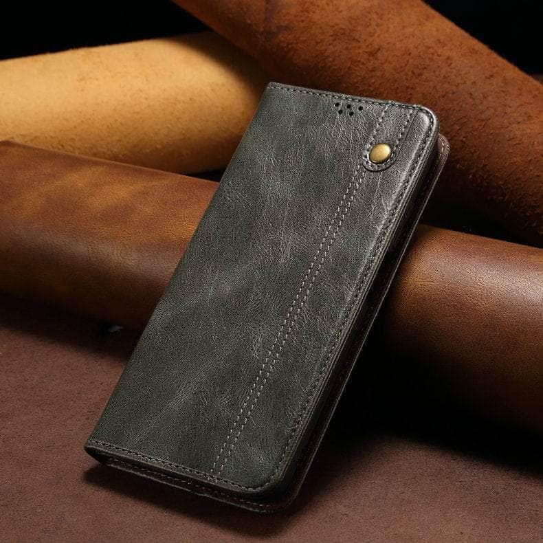 Casebuddy Luxury Galaxy A24 Vegan Leather Magnet Book