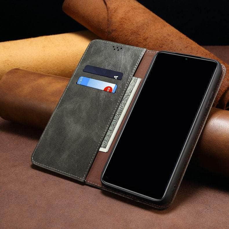 Casebuddy Luxury Galaxy A24 Vegan Leather Magnet Book