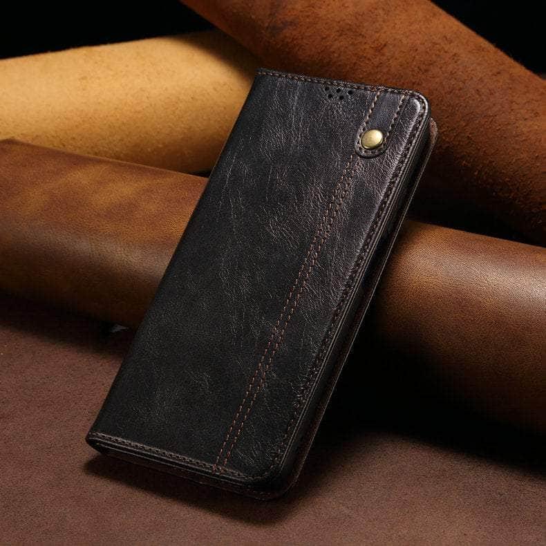Casebuddy Luxury Galaxy A24 Vegan Leather Magnet Book