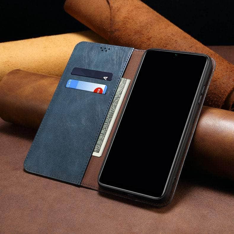 Casebuddy Luxury Galaxy A24 Vegan Leather Magnet Book