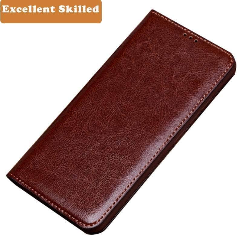Casebuddy Luxury Real Leather iPhone 15 Plus Wallet Case