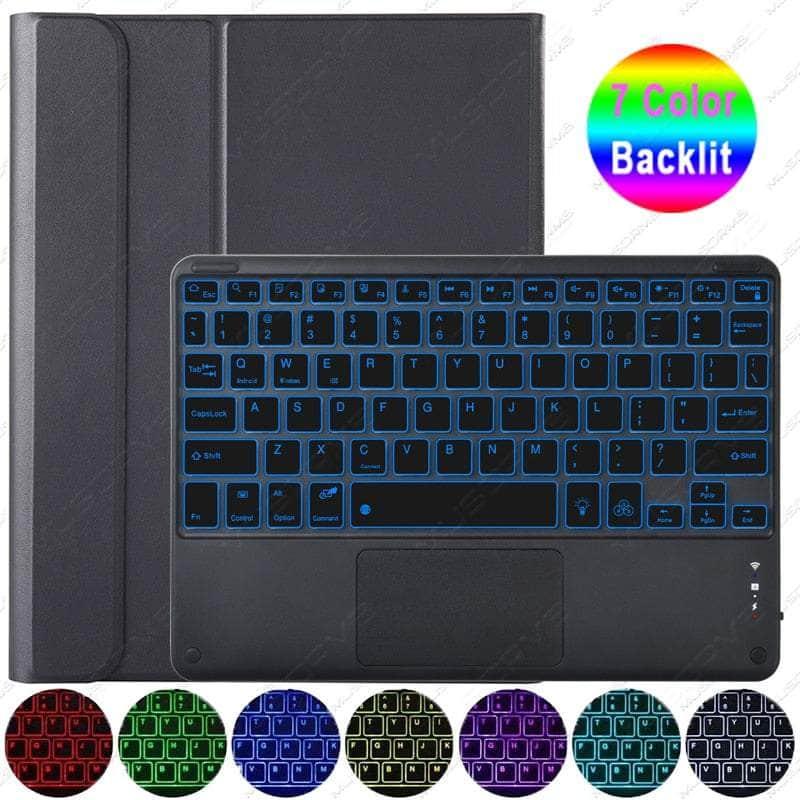Casebuddy Black / Tab S9 11-inch Magic Galaxy S9 Touchpad Backlit Keyboard Case