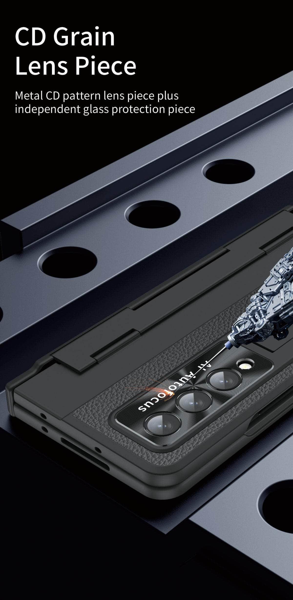 Casebuddy Plating Galaxy Z Fold 5 Glass Protection Cover
