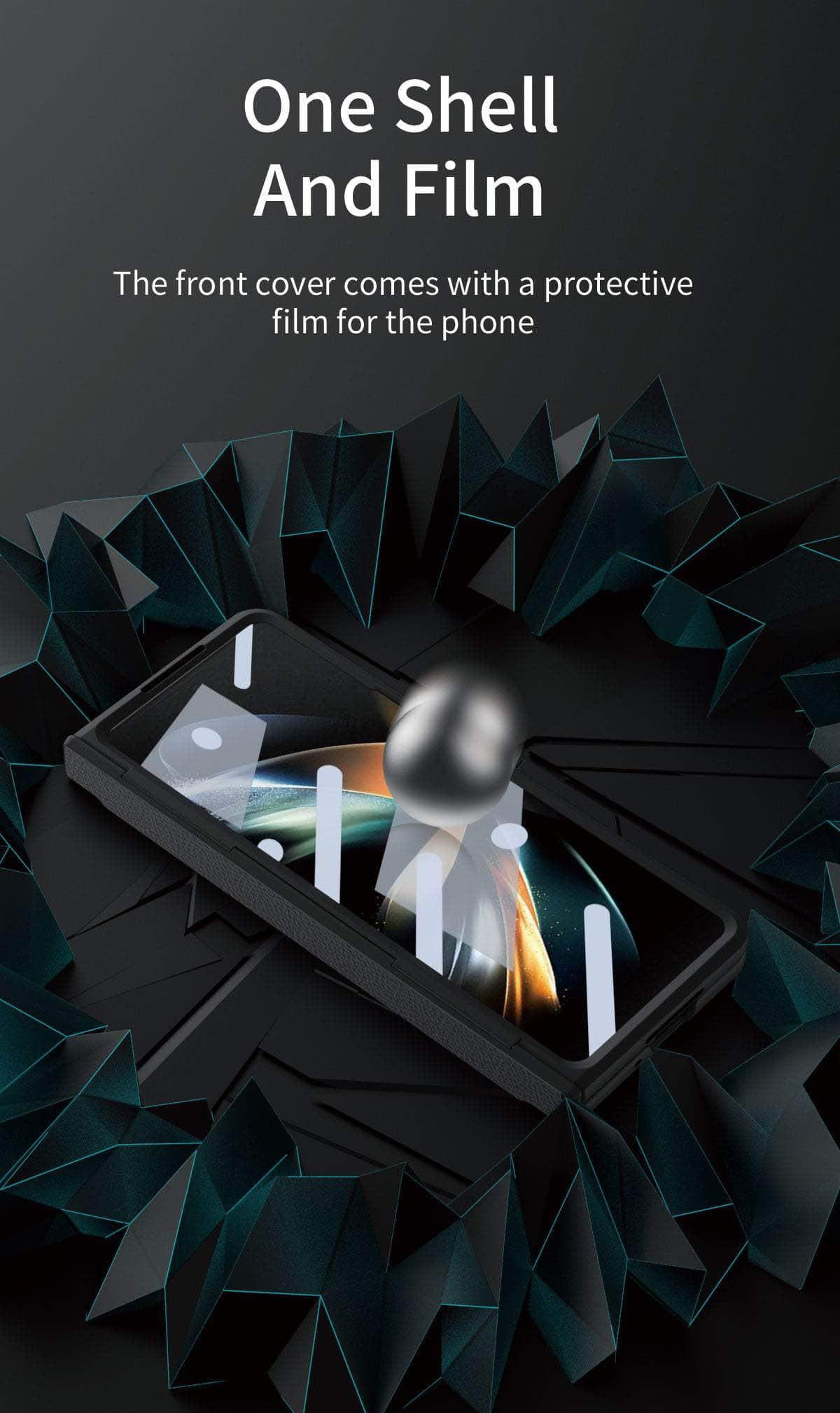 Casebuddy Plating Galaxy Z Fold 5 Glass Protection Cover