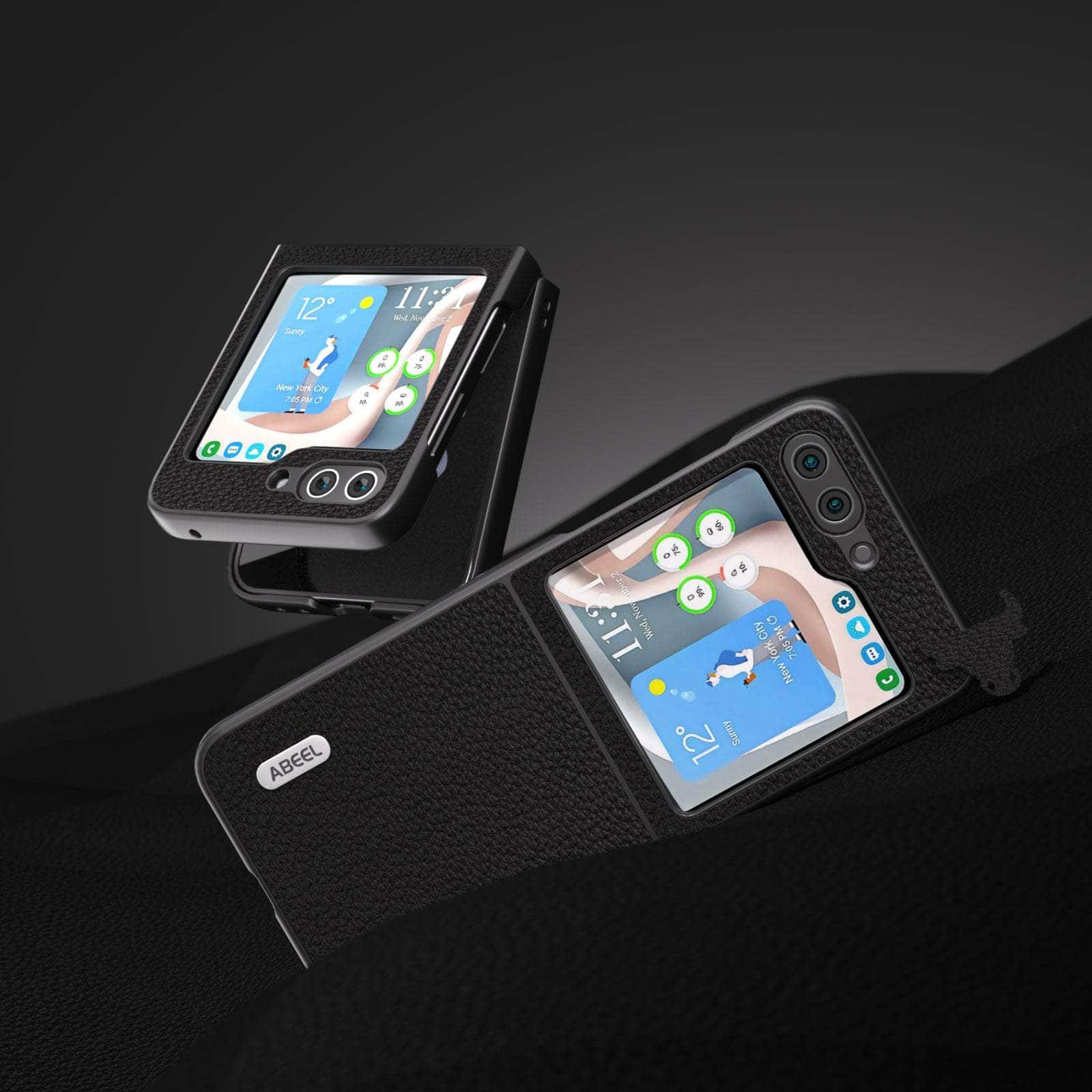 Casebuddy Real Cow Leather Galaxy Z Flip 5 Case