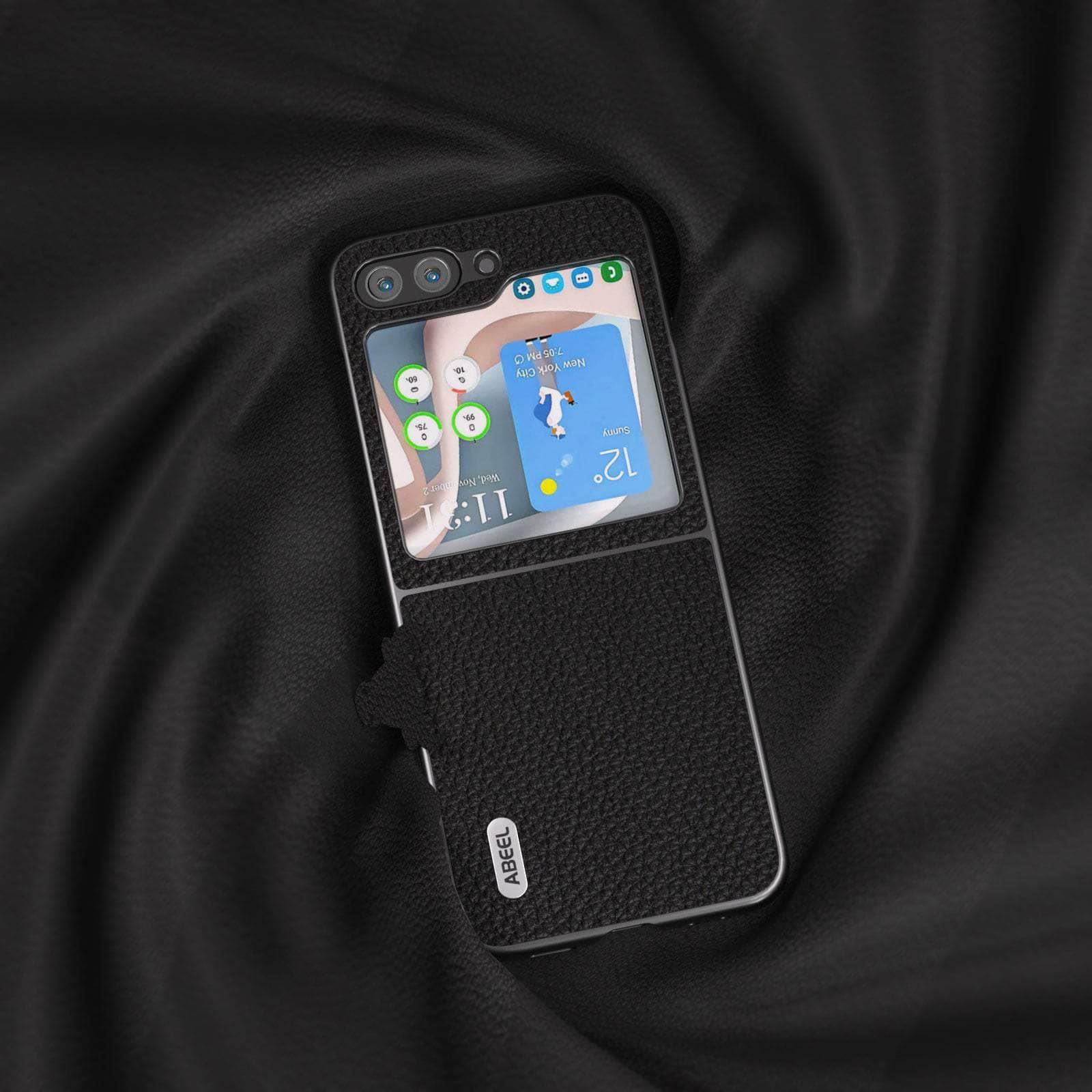 Casebuddy Real Cow Leather Galaxy Z Flip 5 Case