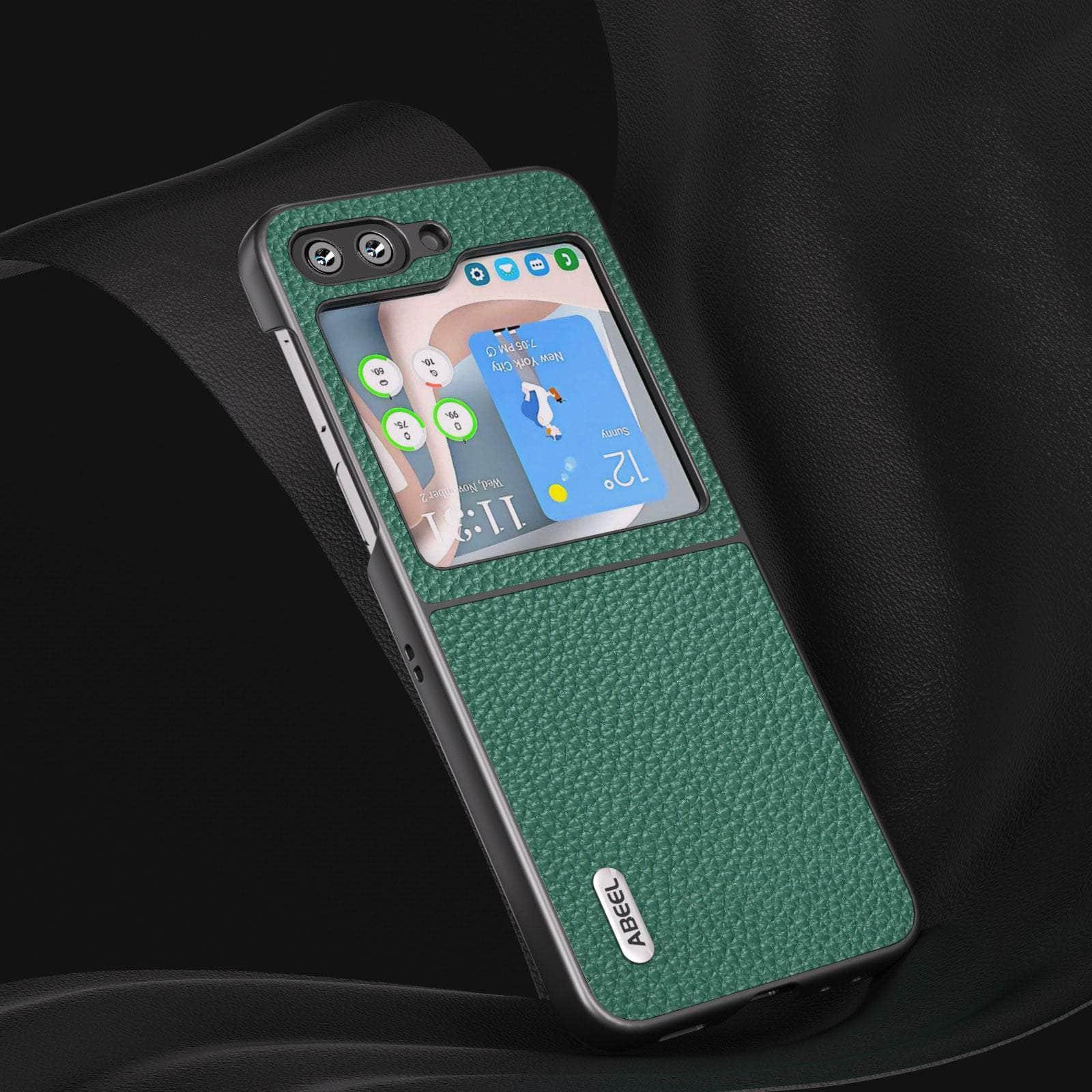 Casebuddy Real Cow Leather Galaxy Z Flip 5 Case