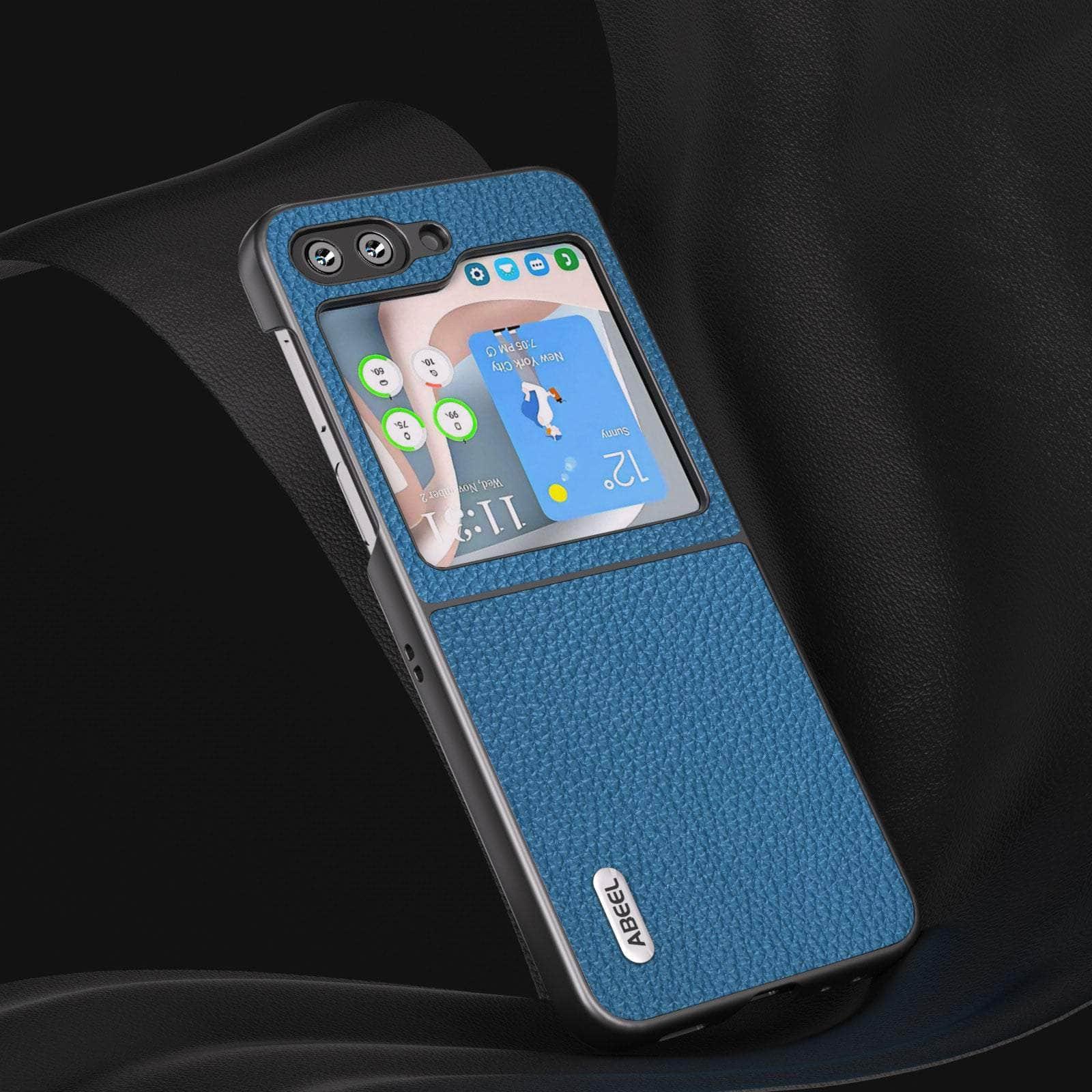Casebuddy Real Cow Leather Galaxy Z Flip 5 Case