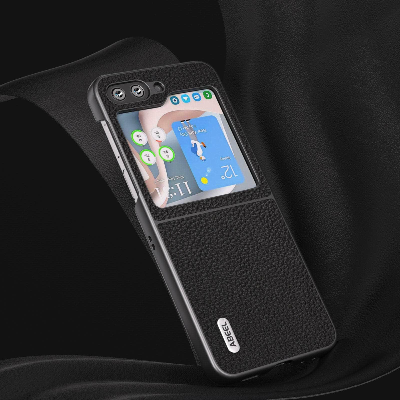 Casebuddy Real Cow Leather Galaxy Z Flip 5 Case