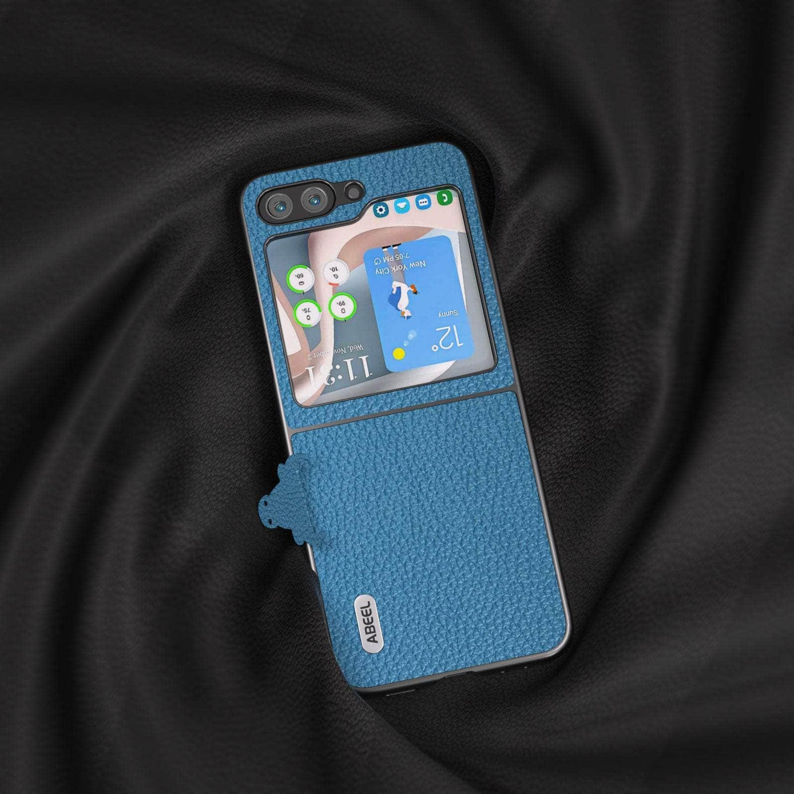 Casebuddy Real Cow Leather Galaxy Z Flip 5 Case