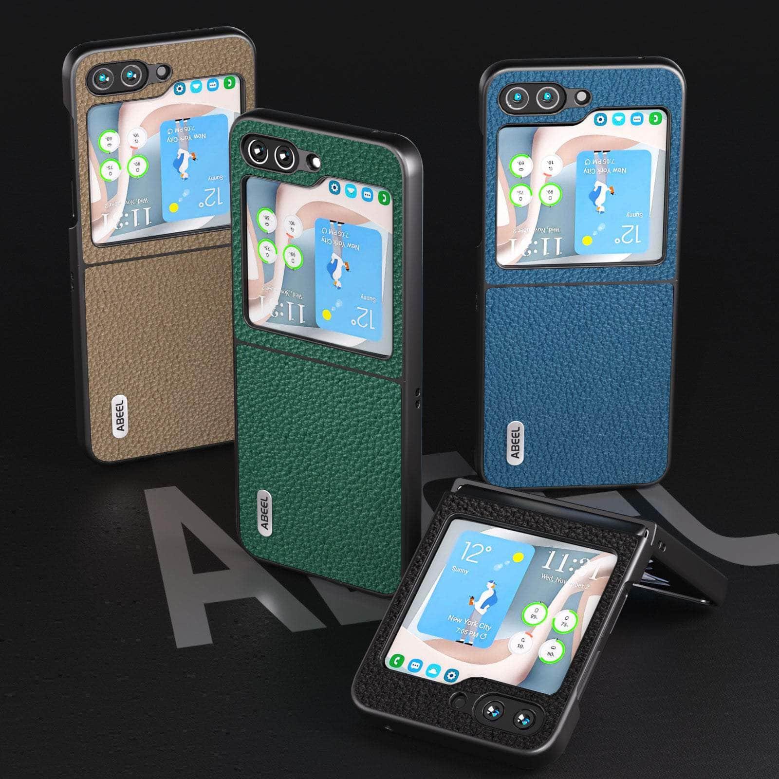 Casebuddy Real Cow Leather Galaxy Z Flip 5 Case