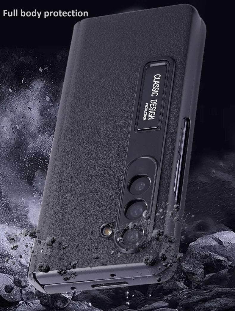 Casebuddy Real Leather Galaxy Z Fold 5 Luxury Cover