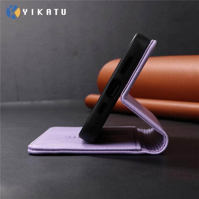 Casebuddy Samsung Galaxy A34 Flip Vegan Leather Case