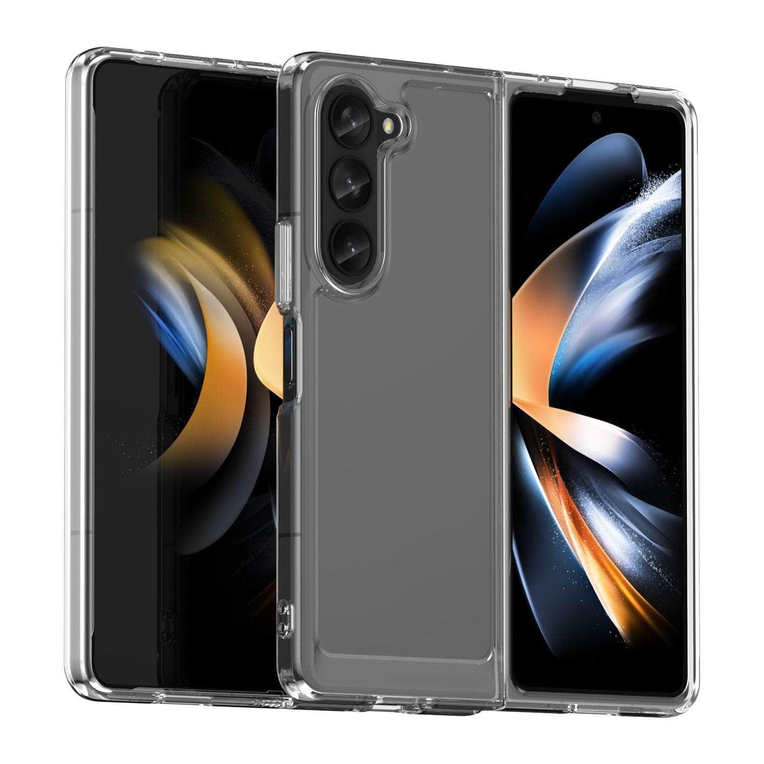 Casebuddy Transparent / For Galaxy Z Fold 3 Shockproof Galaxy Z Fold 3 Bumper Cover