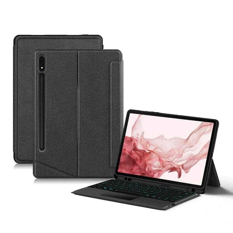 Casebuddy black / English Smart Bluetooth Galaxy Tab S9 11 Backlit Keyboard Case