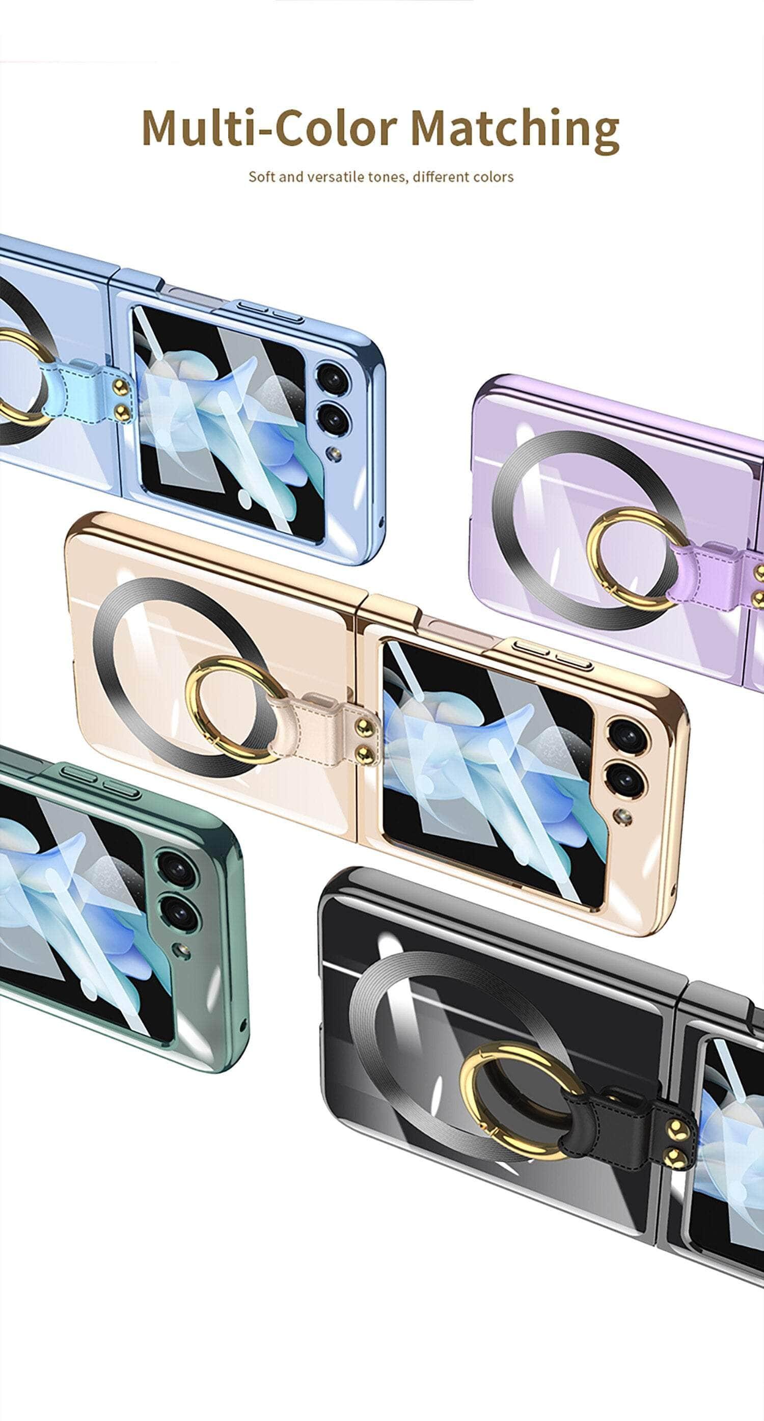 Casebuddy Transparent Galaxy Z Flip 5 Ring Stand