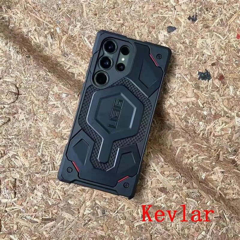 Casebuddy Black / For Galaxy S23 Plus UAG Monarch Pro Kevlar S23 Plus Magnetic Case