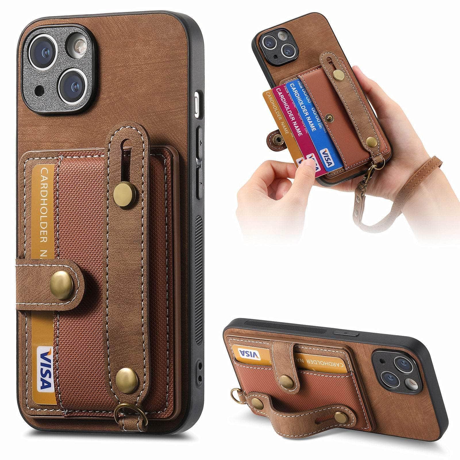 Casebuddy Vegan Leather iPhone 15 Pro Max Wallet Case