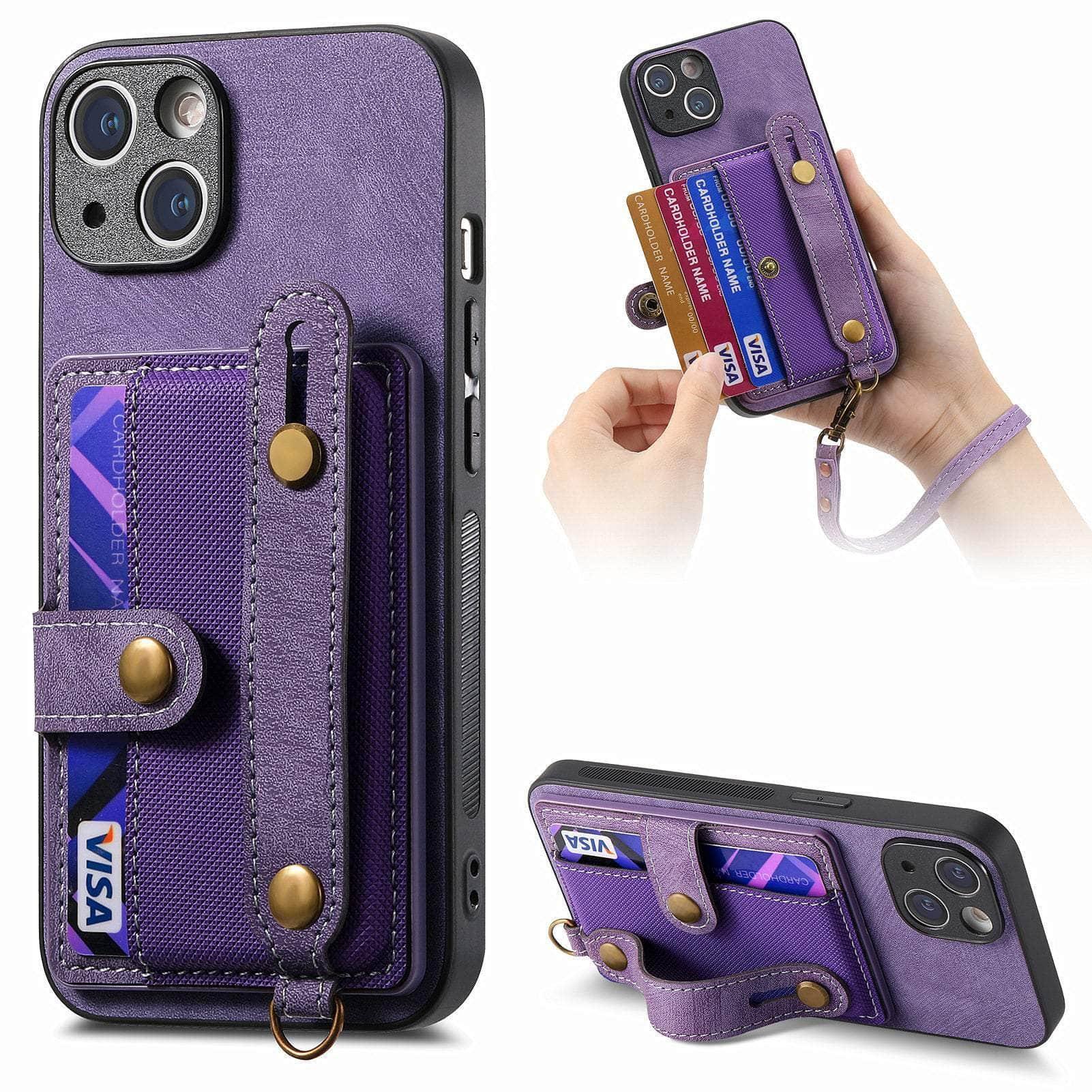 Casebuddy Vegan Leather iPhone 15 Pro Max Wallet Case