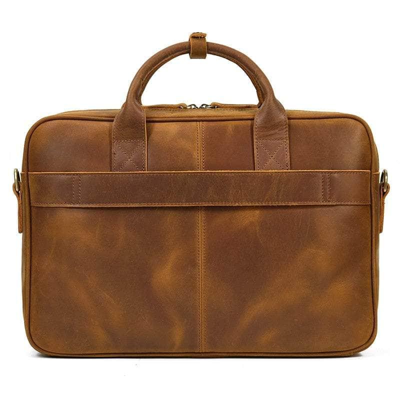Vintage Genuine Leather 14'' Laptop Messenger Bag