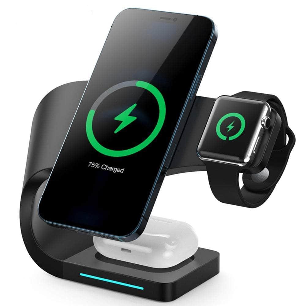 3 in 1 Magnetic Wireless Charger iPhone Stand