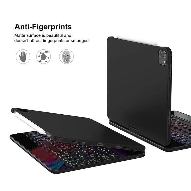 360 Rotatable Bluetooth Keyboard Case 2020 iPad Air 4 10.9' A2324, A2072 Pencil Holder