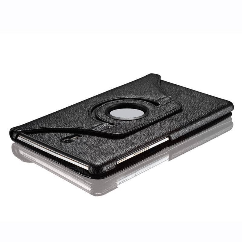 360 Rotating Case Galaxy Tab A 10.5 T590 T595 Stand Cover Leather Look Case - CaseBuddy