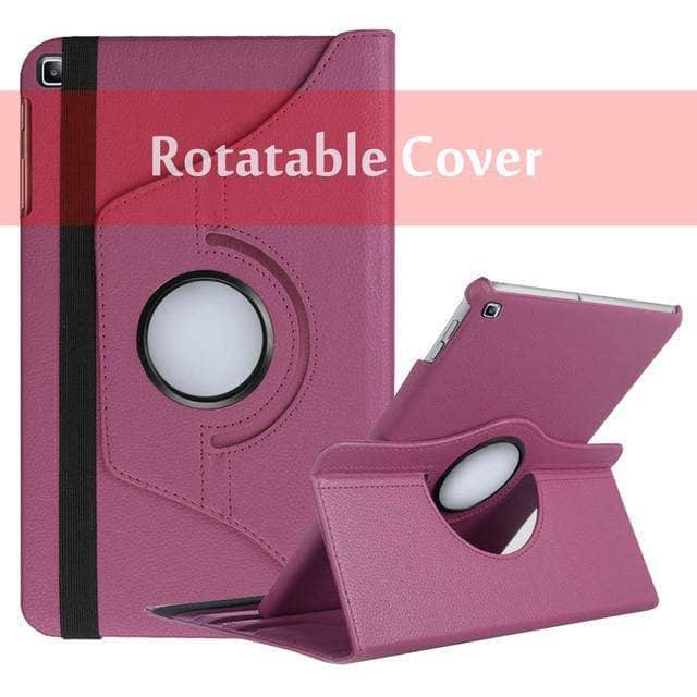 360 Rotating Case Galaxy Tab S5e 10.5 SM-T720 SM-T725 Stand Leather Look
