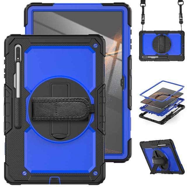 360 Rotating Galaxy Tab S8 Ultra 2022 X900 Rugged Case
