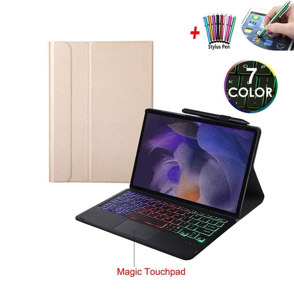 7 Colors Backlit Magic Touchpad Galaxy Tab A8 10.5 (2022) Keyboard Case