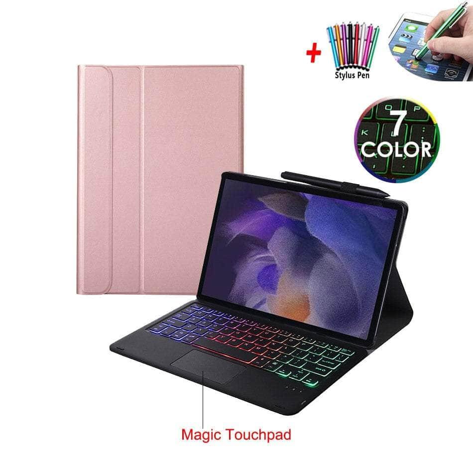 7 Colors Backlit Magic Touchpad Galaxy Tab A8 10.5 (2022) Keyboard Case