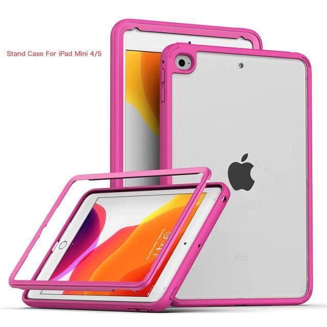 CaseBuddy Australia Casebuddy Pink / For iPad 10.2 2020 Acrylic Full Protection iPad 8 & 7 (10.2) 2020 Transparent Cover