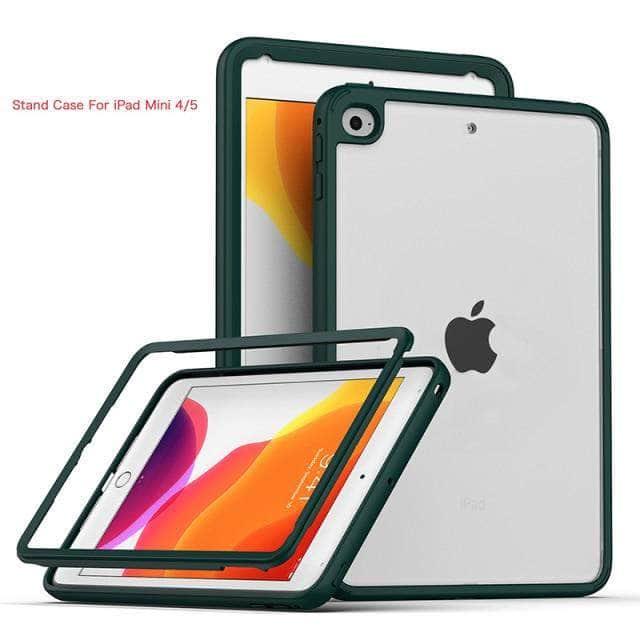 CaseBuddy Australia Casebuddy Green / For iPad 10.2 2020 Acrylic Full Protection iPad 8 & 7 (10.2) 2020 Transparent Cover